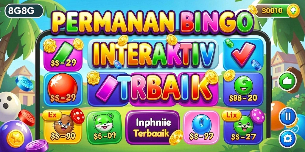 Tampilan gameplay Bingo yang menarik dan interaktif di 8G8G.