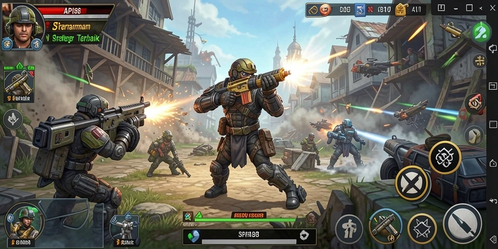 Screenshot utama API88 menunjukkan aksi pertempuran strategi yang mendebarkan.