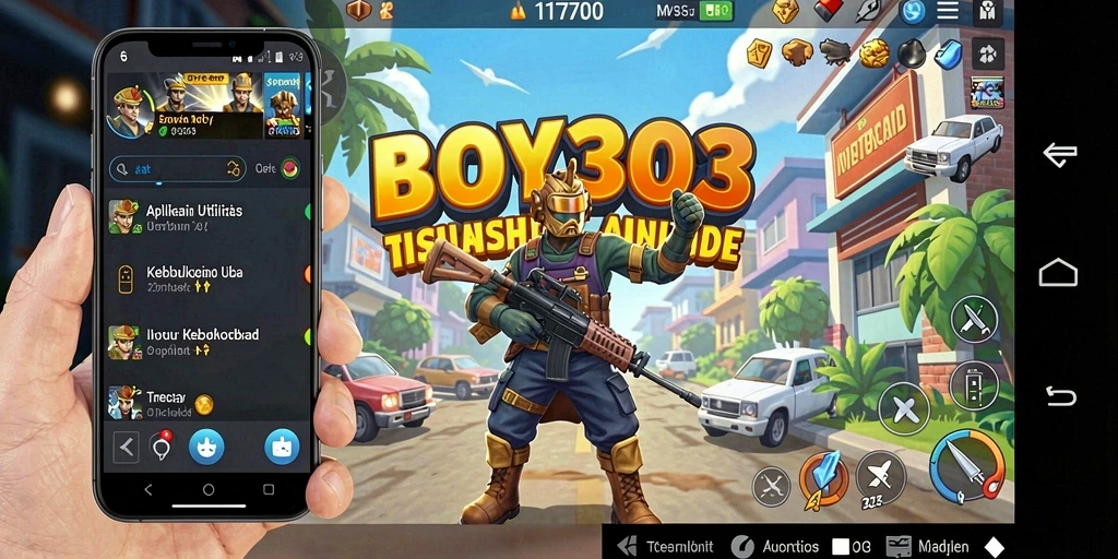 Screenshot utama BOY303 yang menampilkan fitur-fitur utilitas yang bermanfaat.