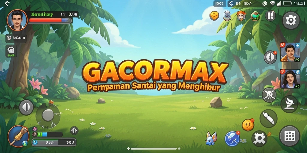 Tampilan gameplay GACORMAX yang ceria dan menarik.