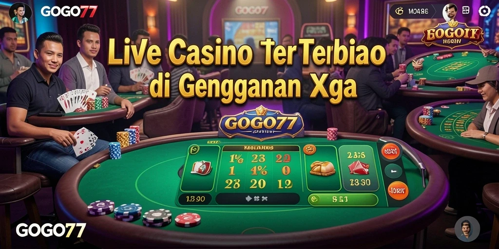 Tampilan gameplay GOGO77 yang mengesankan dalam sesi Live Casino.