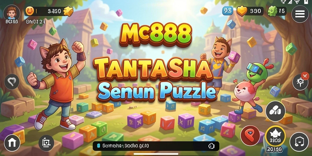 Screenshot gameplay MC888 menampilkan berbagai tantangan puzzle yang menarik.