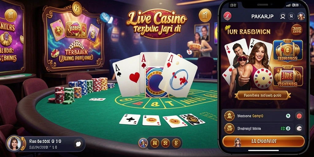 Tampilan gameplay Live Casino yang menarik dan interaktif