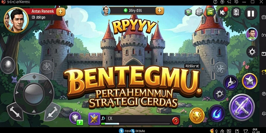 Tampilan menakjubkan dari gameplay Tower Defense RPYYY.