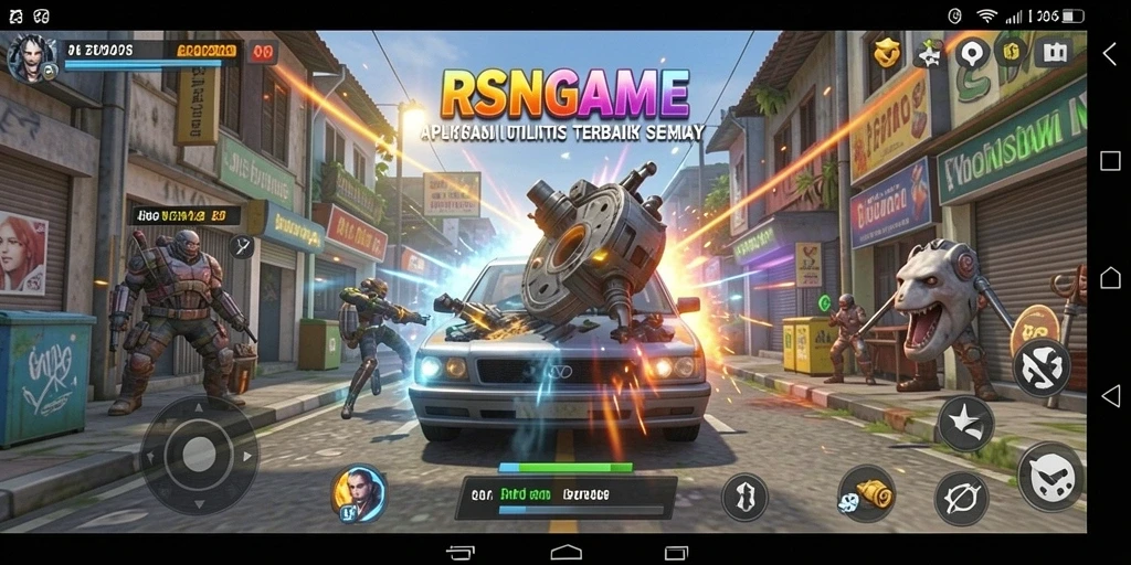 Tampilan antarmuka RSNGAME yang sederhana dan fungsional.