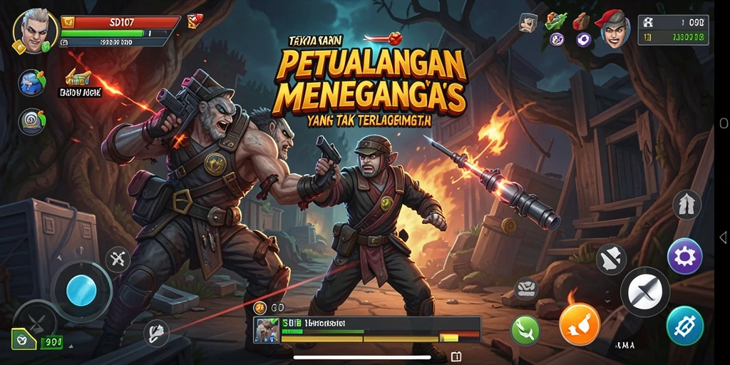 Tampilan gameplay menakjubkan dalam SD107 dengan petualangan yang mendebarkan.