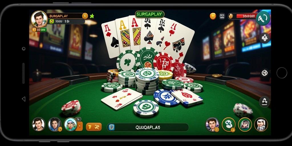 Tampilan gameplay QiuQiu yang seru dan interaktif di SURGAPLAY.