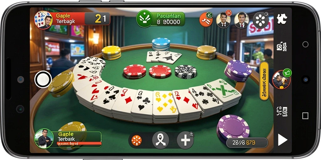 Tangkapan layar dari gameplay Gaple yang penuh strategi dan keseruan.